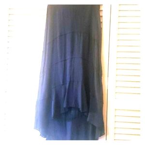 High low navy blue skirt!